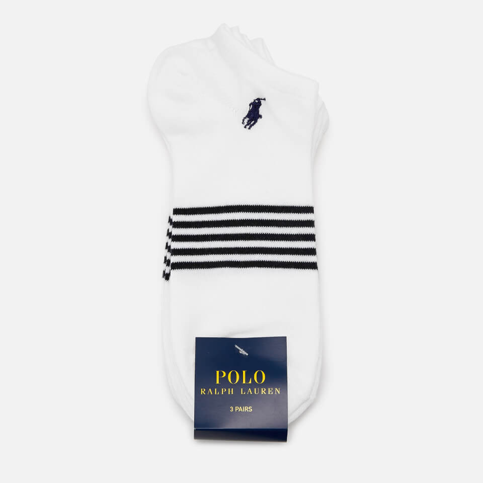 Polo Ralph Lauren Men's 3 Pack Trainer Socks - White