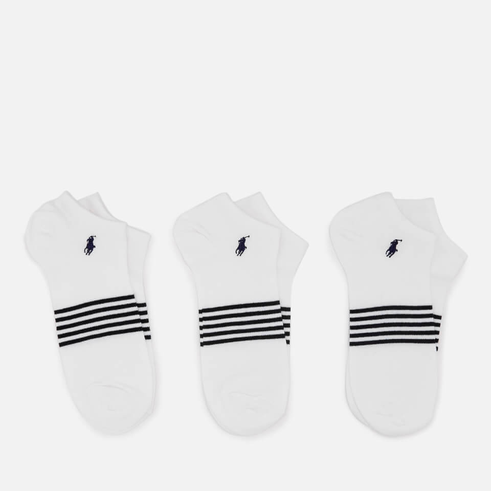 Polo Ralph Lauren Men's 3 Pack Trainer Socks - White
