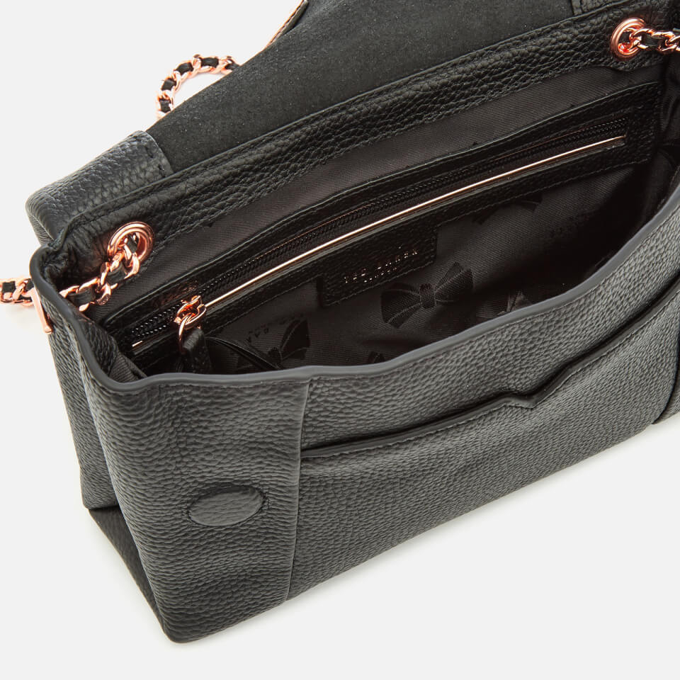 Ted Baker Women's Parson Unlined Soft Leather Cross Body Bag - Black