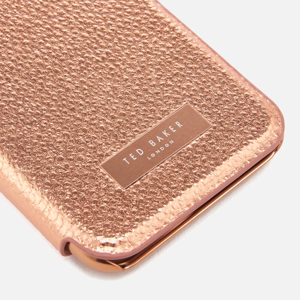 Ted Baker Women's Cedar Textured iPhone Book Case - Rose Gold