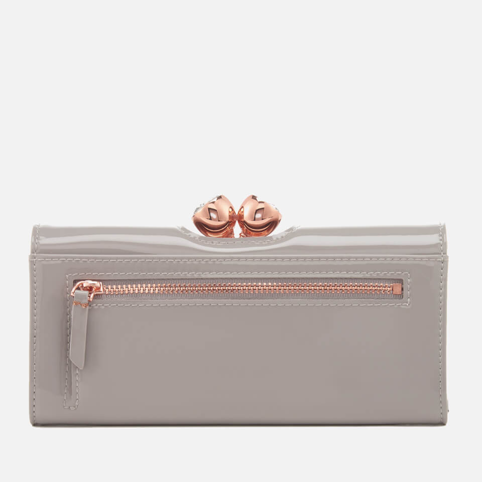 Ted Baker Women's Twisted Bobble Patent Matinee Purse - Light Grey