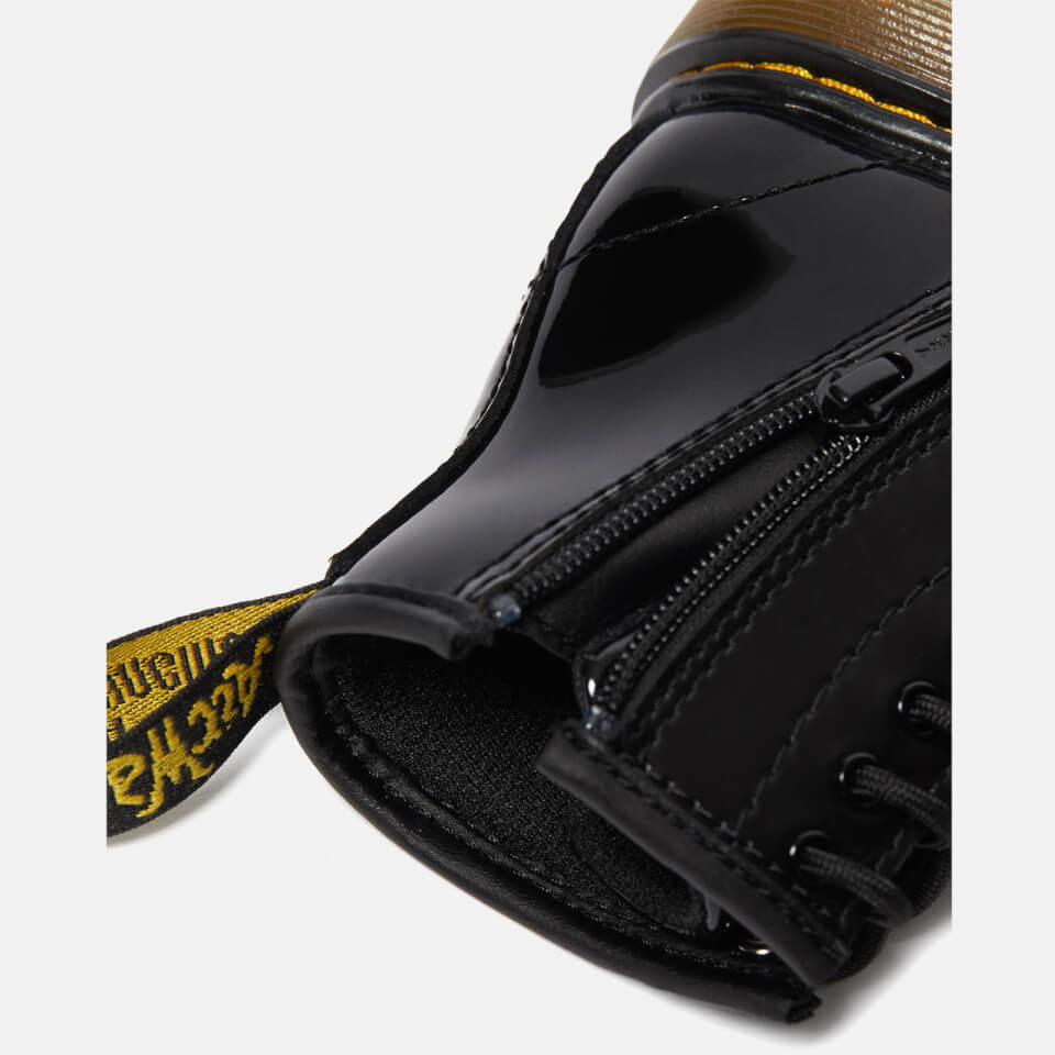 Dr. Martens Toddlers' 1460 T Patent Lamper Lace Up Boots - Black