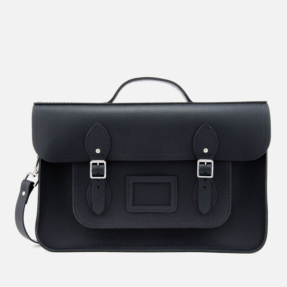 The Cambridge Satchel Company Women's 15 Inch Batchel - Navy Saffiano