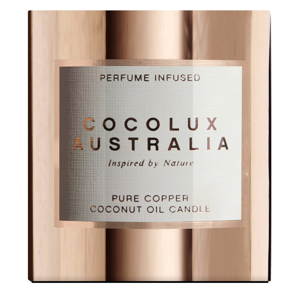 Cocolux Australia Sage Flower and Lemon Myrtle Sol Copper Candle 225g