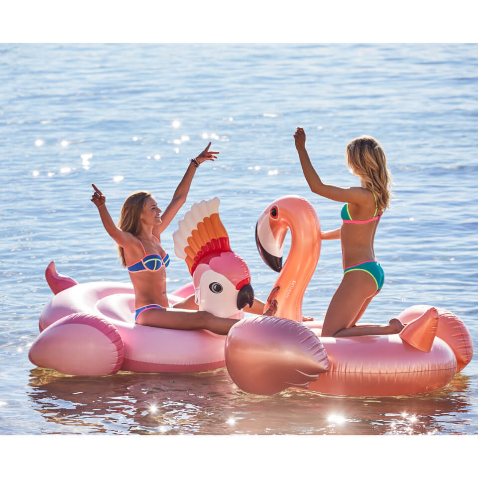 Sunnylife Ride-On Luxe Rose Gold Flamingo Float