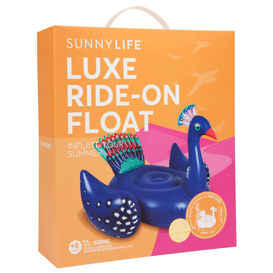 Sunnylife Ride-On Peacock Float