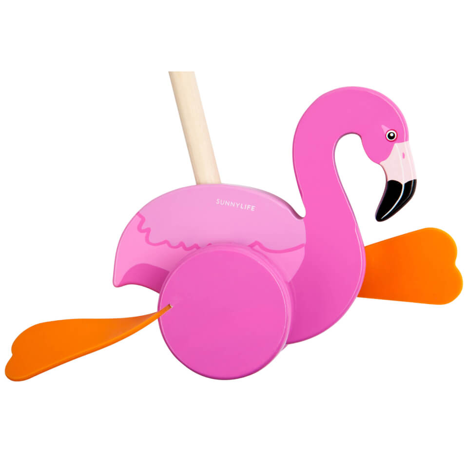 Sunnylife Push Along Flamingo Toy