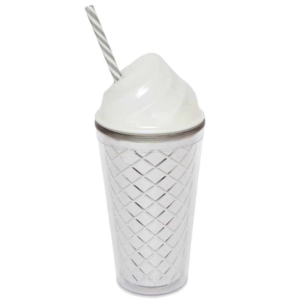 Sunnylife Silver Ice Cream Tumbler