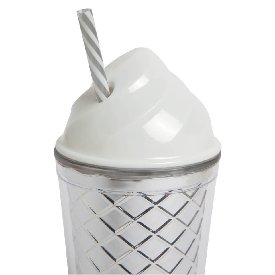 Sunnylife Silver Ice Cream Tumbler