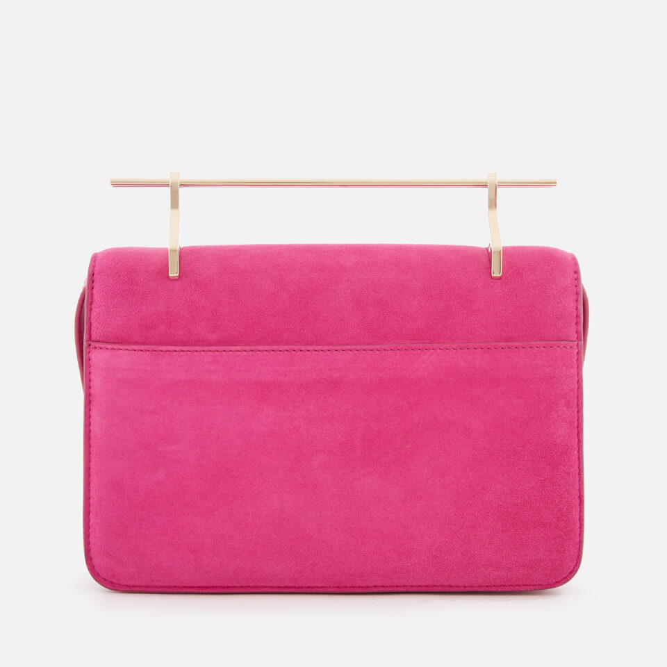 M2Malletier Women's La Fleur Du Mal Double Hardware Bag - Hot Pink Suede/Double Gold