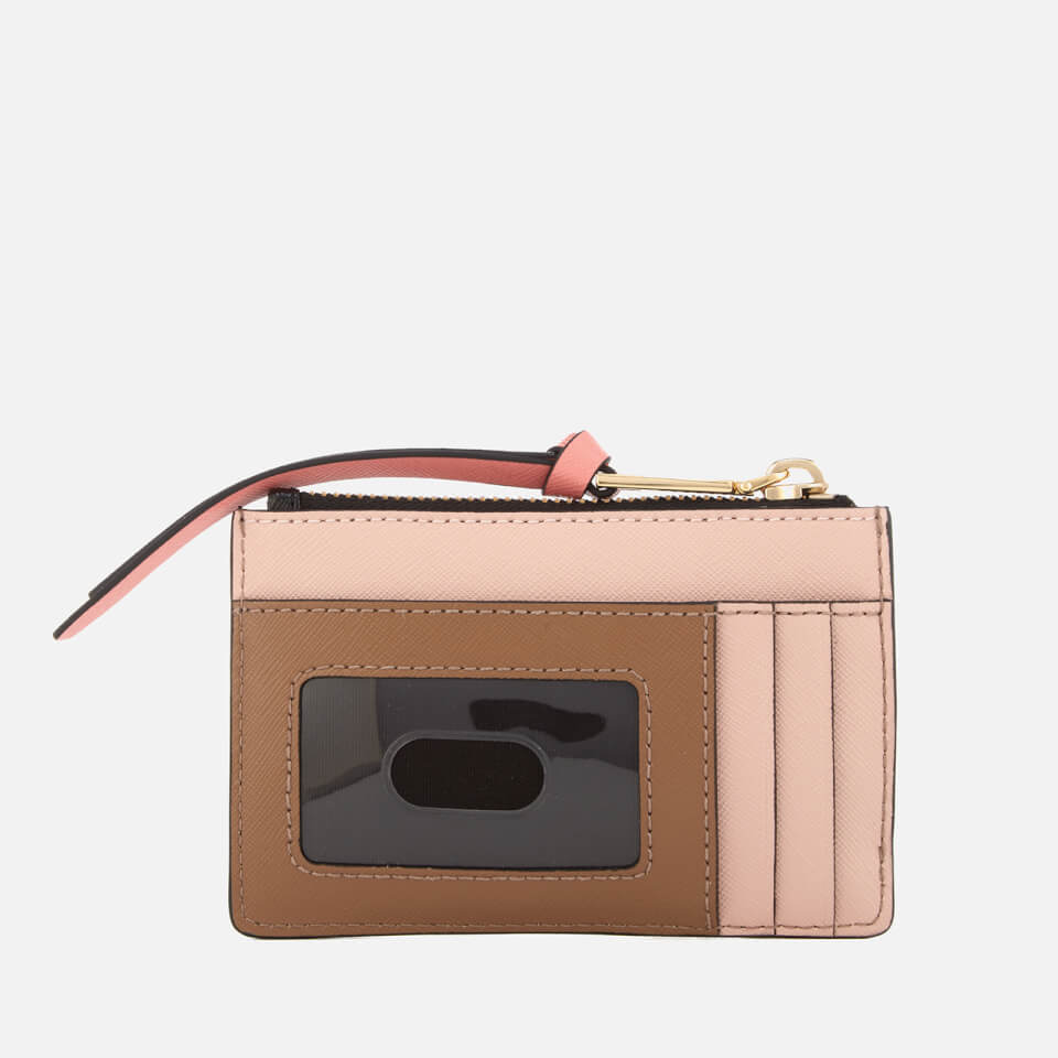Marc Jacobs Women's Snapshot Top Zip Multi Wallet - Black/Rose