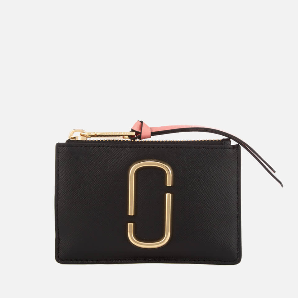 Marc Jacobs Women's Snapshot Top Zip Multi Wallet - Black/Rose