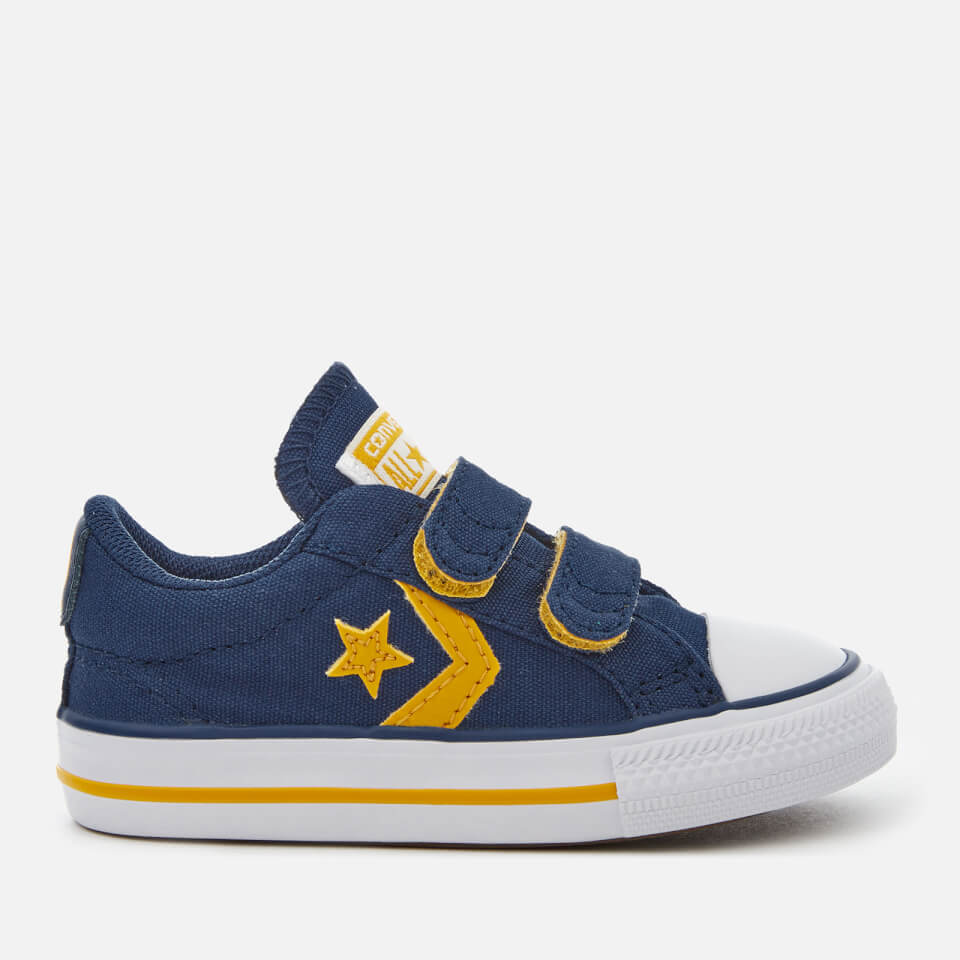 Milepæl foran Særlig Converse Toddlers' Star Player Ev 2V Ox Trainers - Navy/Mineral  Yellow/White | Worldwide Delivery | Allsole