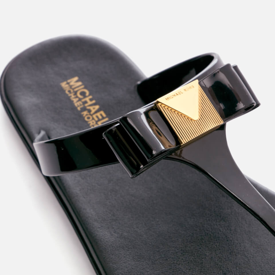 MICHAEL MICHAEL KORS Women's Caroline Jelly Toe Post Sandals - Black | FREE  UK Delivery | Allsole