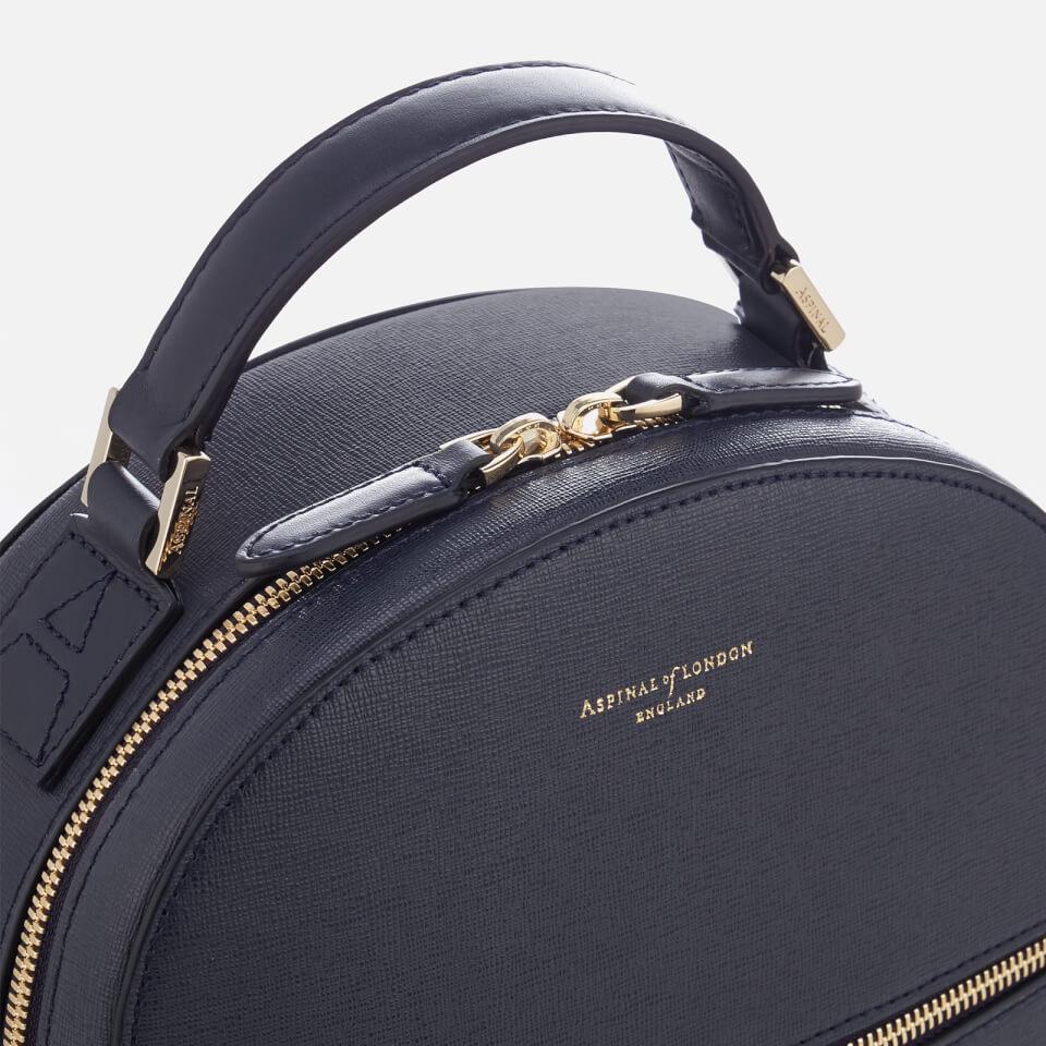 Aspinal of London Women's Mount Street Small Backpack - Navy Elite