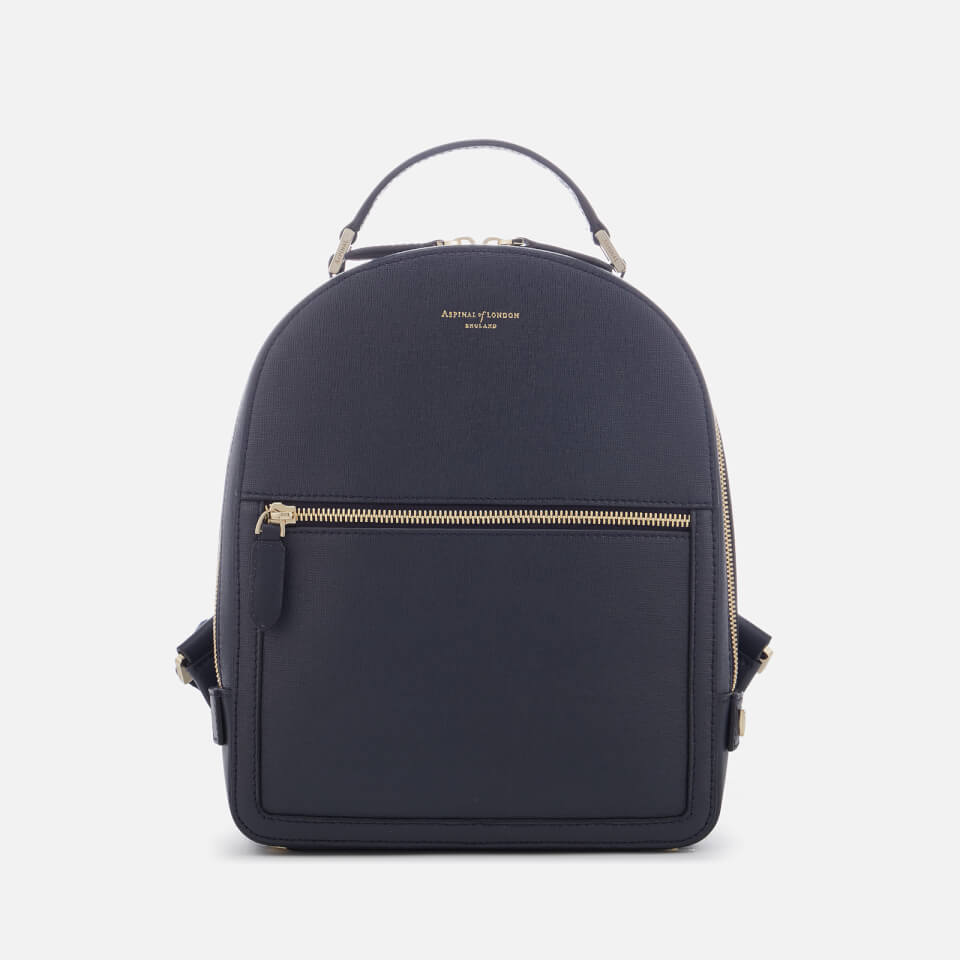 Aspinal of London Women's Mount Street Small Backpack - Navy Elite