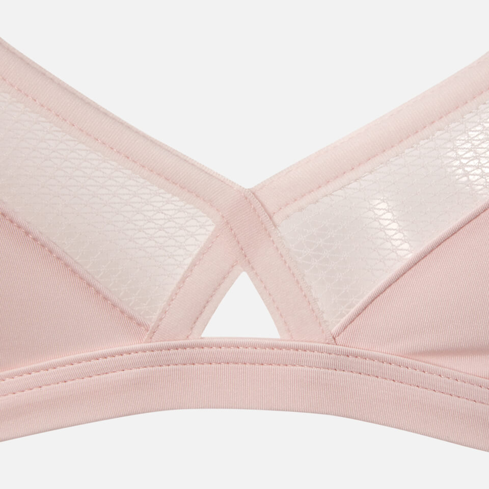 Calvin Klein Women's Mesh Unlined Triangle Bra - Pink