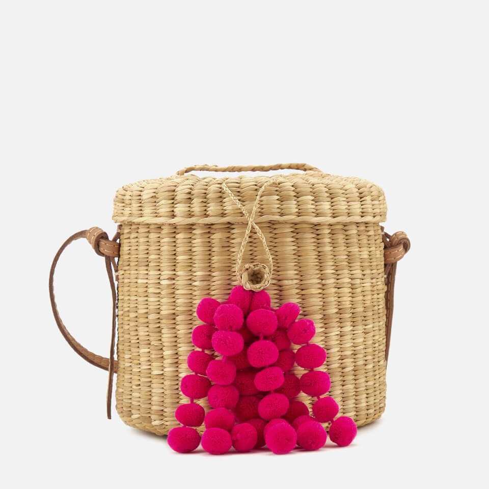 Nannacay Women's Ana Blossom Bucket Bag - Off White/Pink