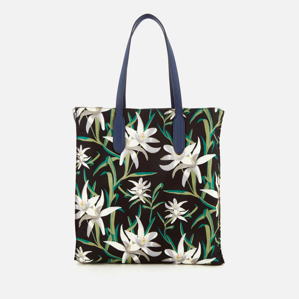 Diane von Furstenberg Women's Floral Nylon Tote Bag - Harlow Black