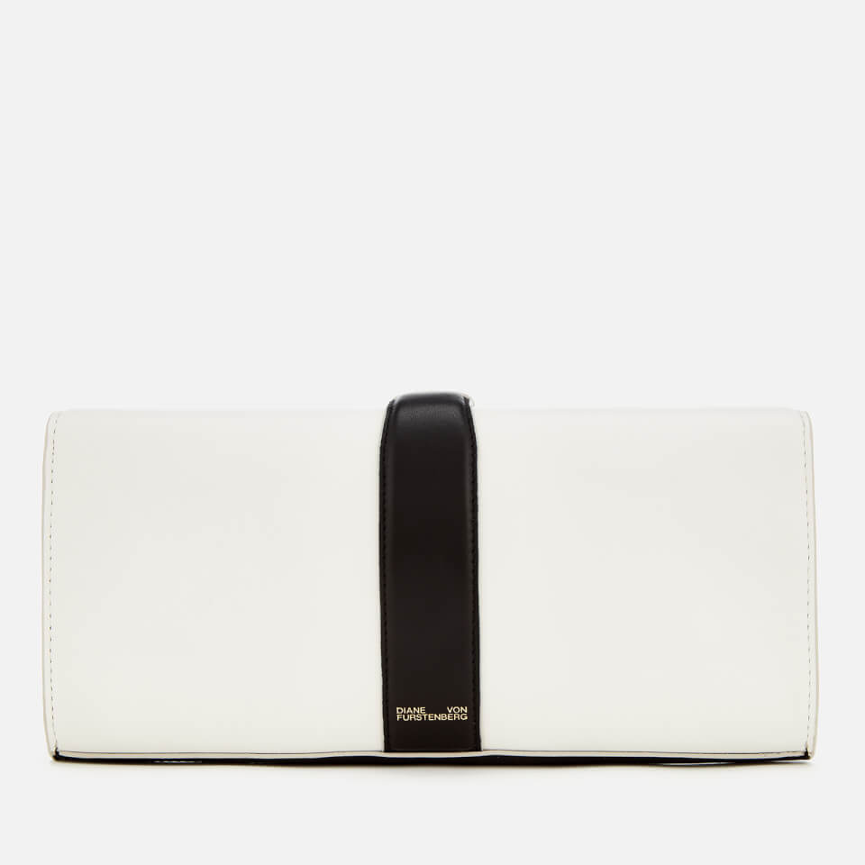 Diane von Furstenberg Women's Slim Clutch Bag - Black/White/Pebble
