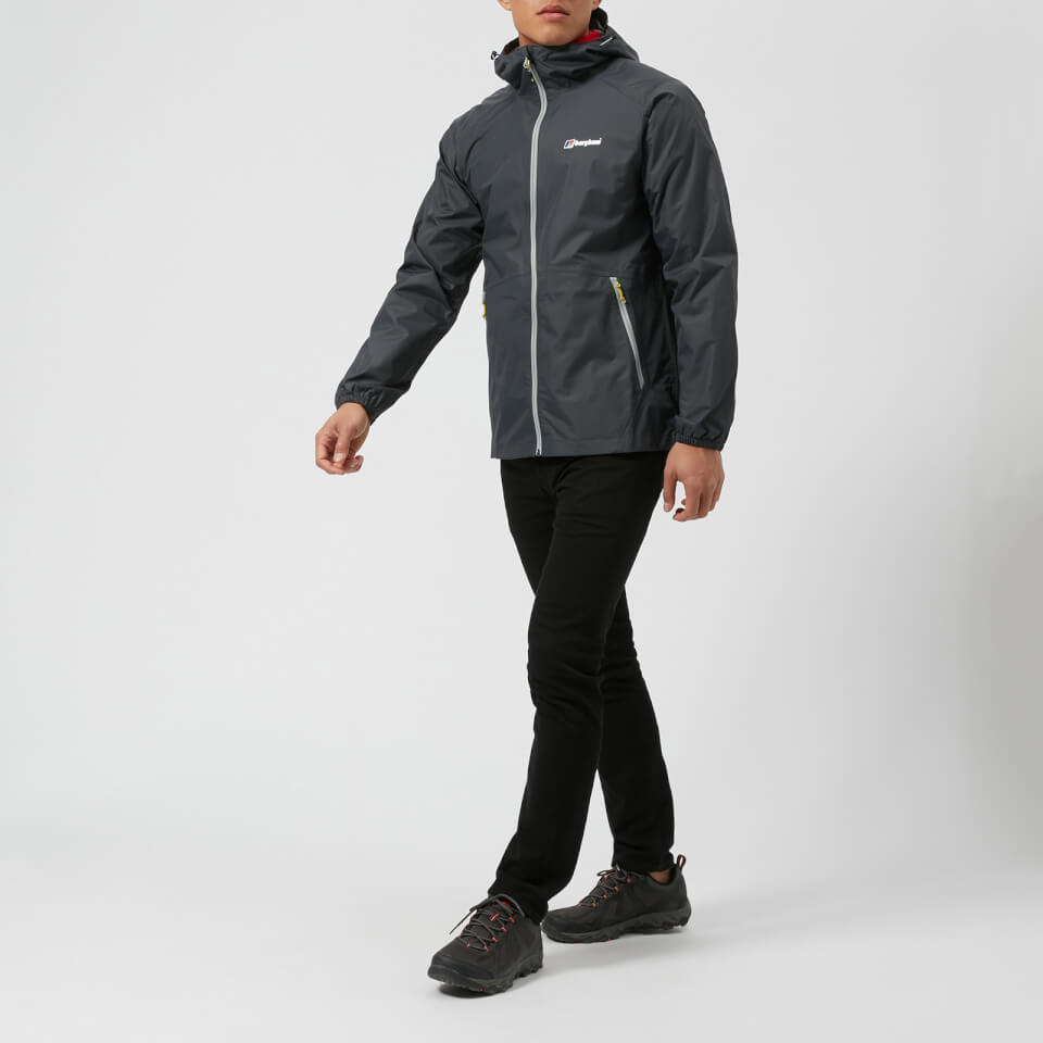 BERGHAUS DELUGE LIGHT SHELL JKT AM DKGRY/DKGRY