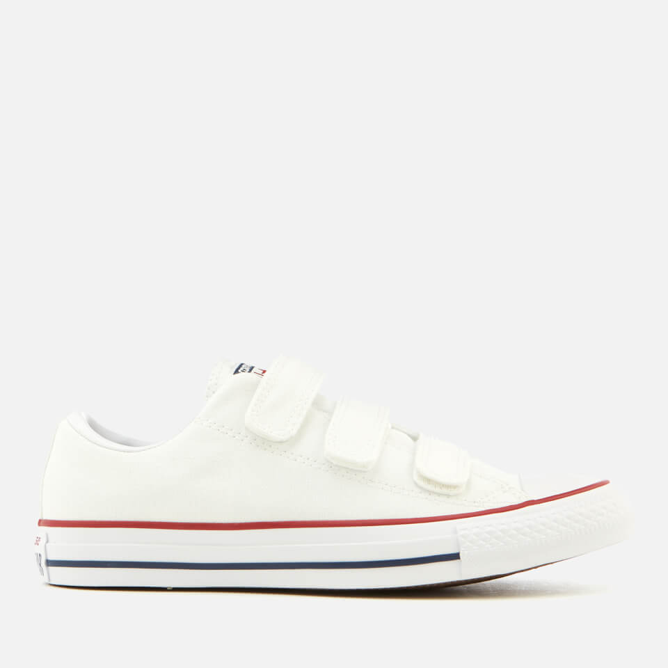 Converse Chuck Taylor All Star 3V Ox Trainers White Insignia Blue Garnet Allsole