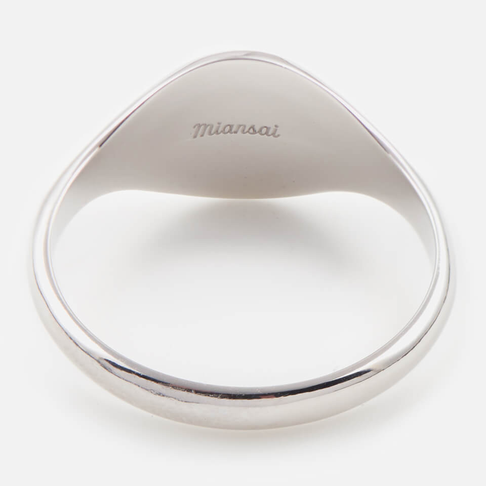 Miansai Men's Sterling Silver Signet Ring - Polished Silver