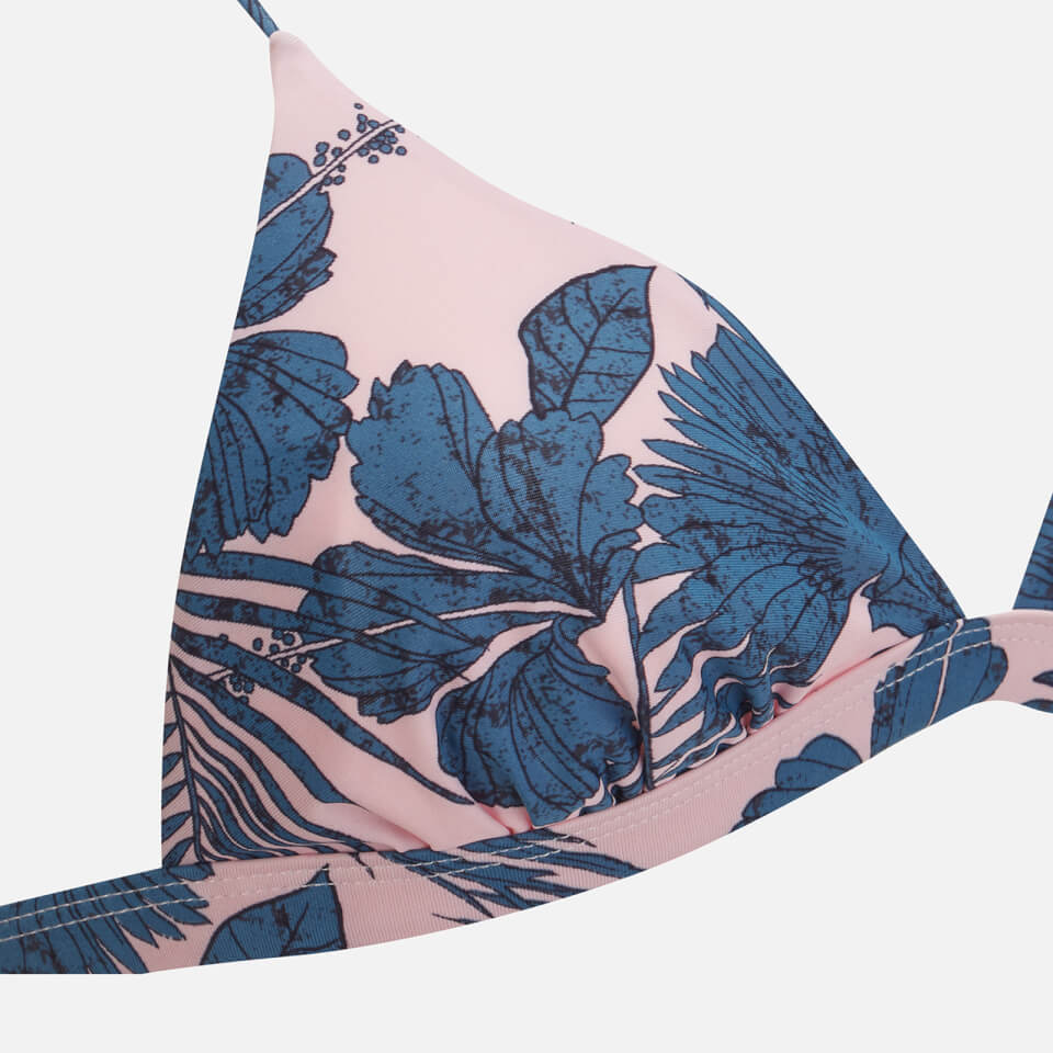 MINKPINK Women's Hibiscus Island Triangle Bikini Top - Multi