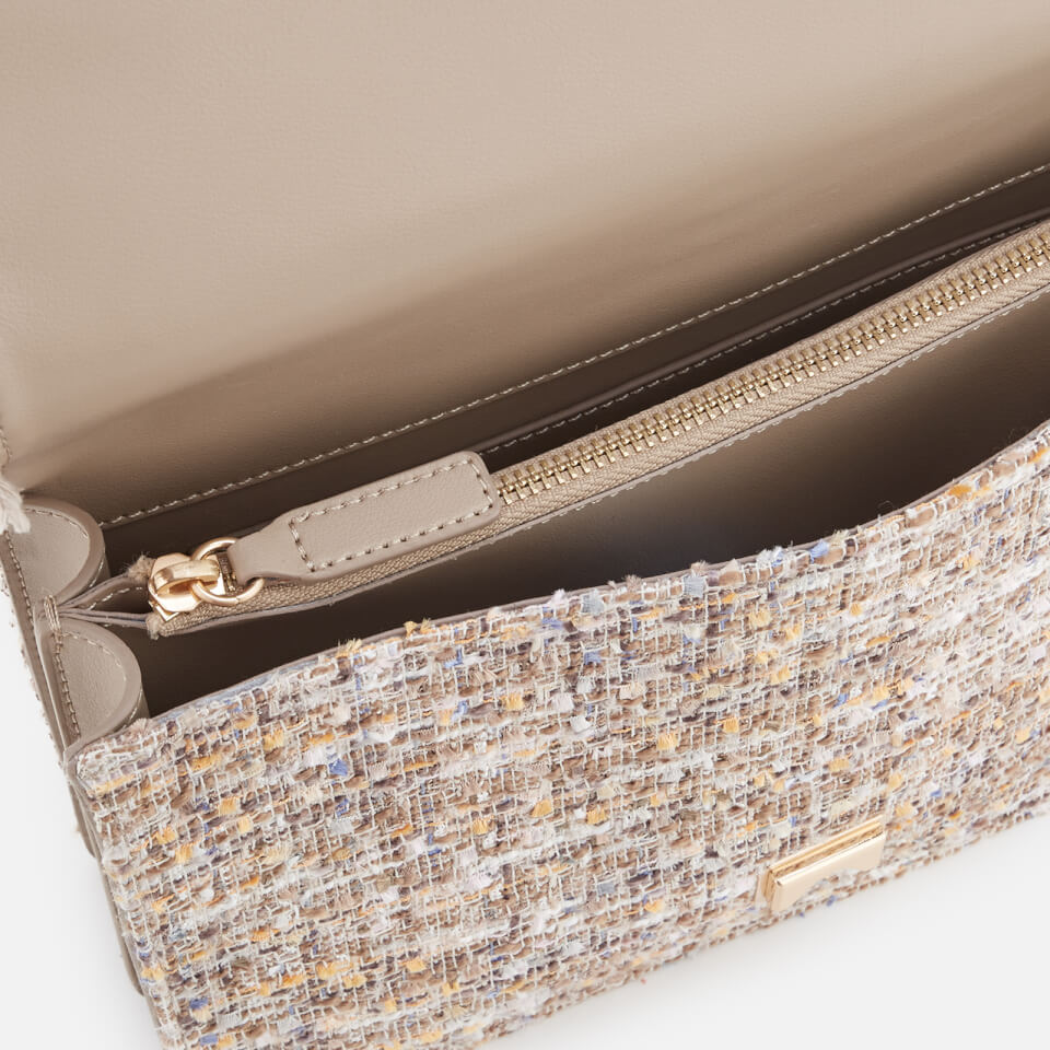 Pinko Women's Love Boucle Lurex Cross Body Bag - Cream