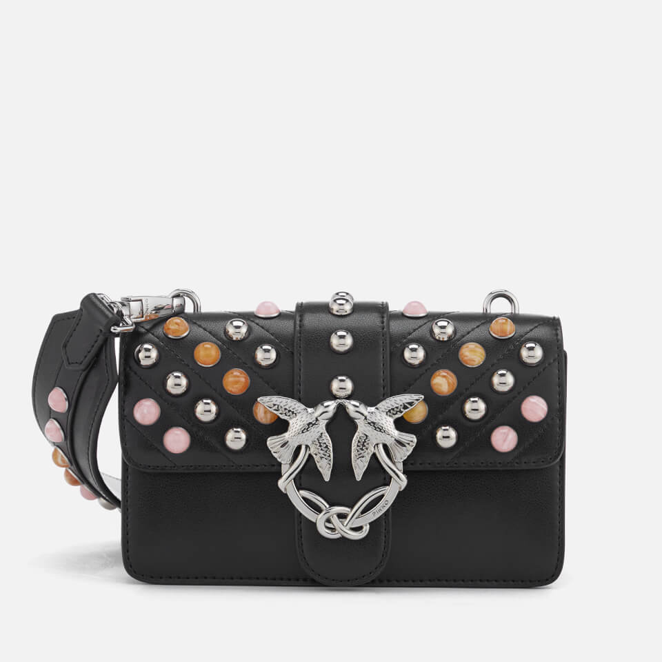 Pinko Women's Mini Love Stones Shoulder Bag - Black