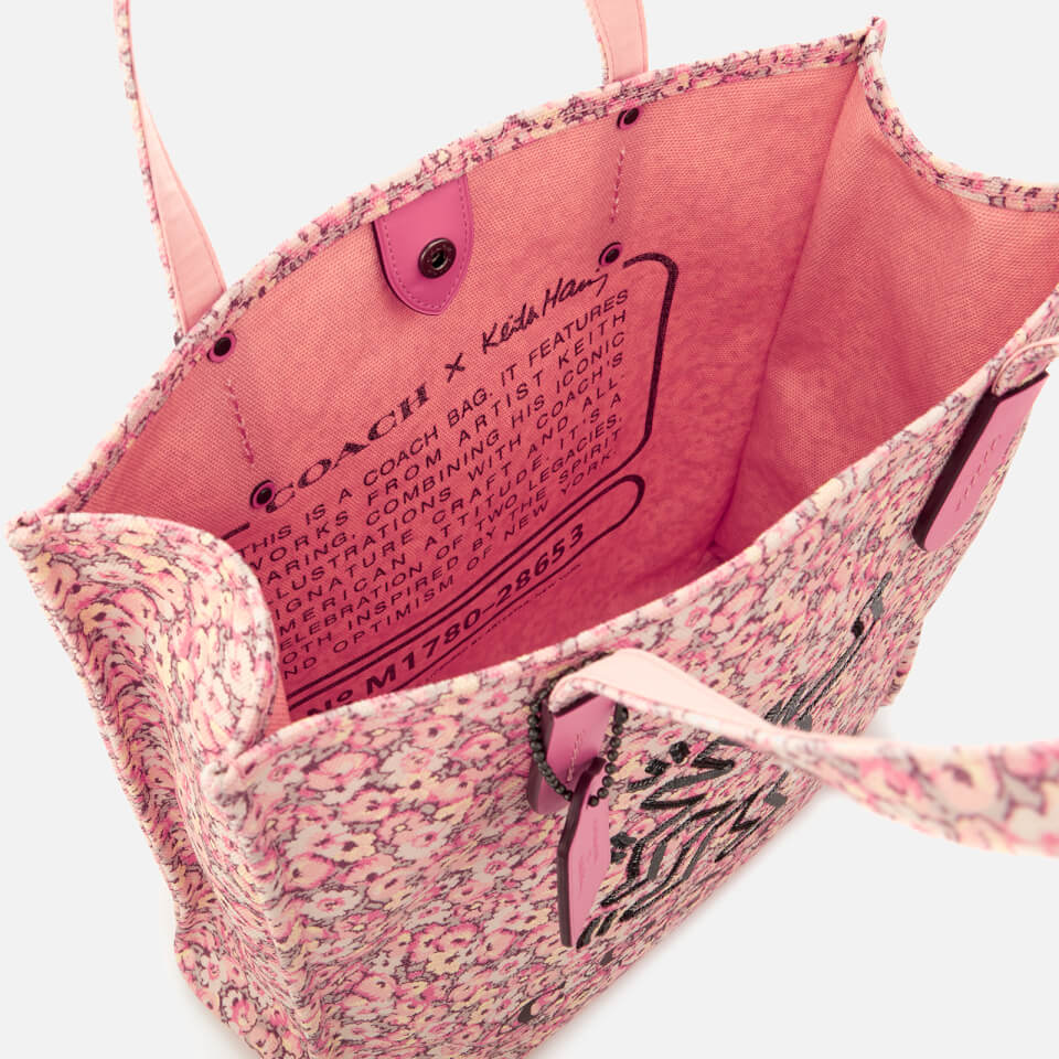 Coach 1941 Women's Coach X Keith Haring Print Tote Bag - Bright Pink