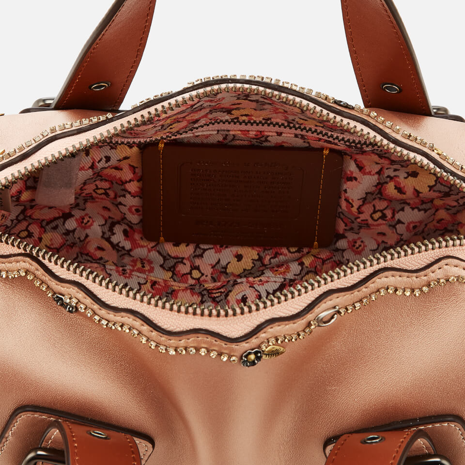Coach 1941 Women s Mailbox Bag 24 Metallic Pink Gold