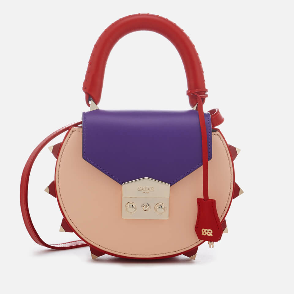 SALAR Women's Mimi Multi Bag - Purple Peach Red