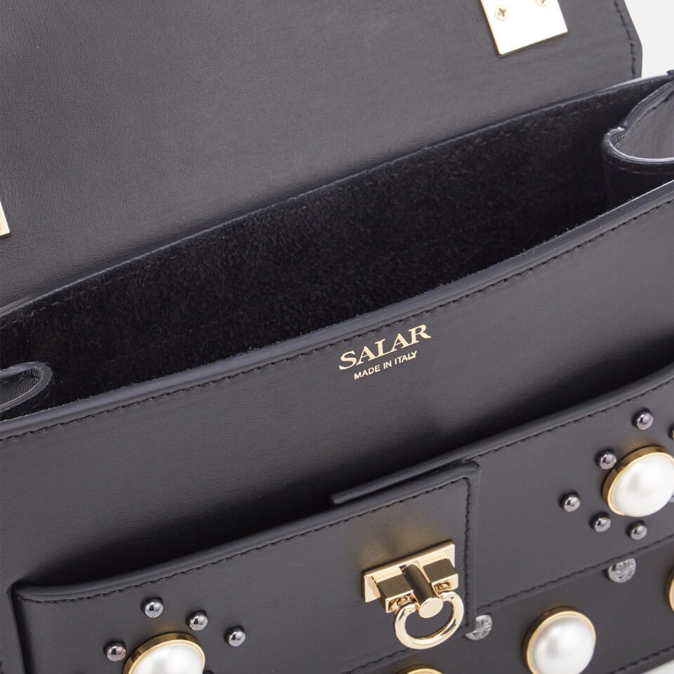 SALAR Women's Mila Pearl Bag - Black