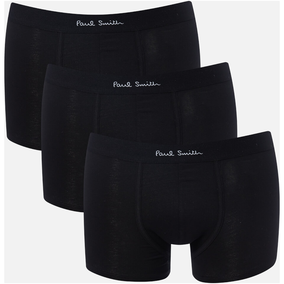Paul Smith Accessories Men's Three Pack Trunk Boxer Shorts - Black