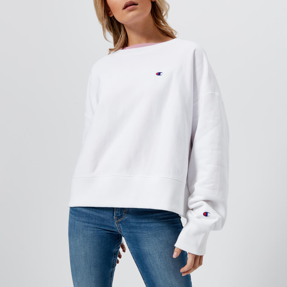Womens white champion jumper store