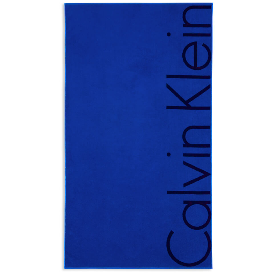 Calvin Klein Bold Beach Towel - Cobalt
