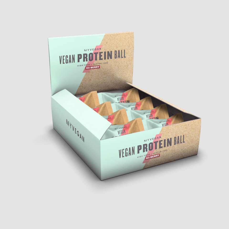 Vegan Protein Balls - 12 x 40g - Red Berry
