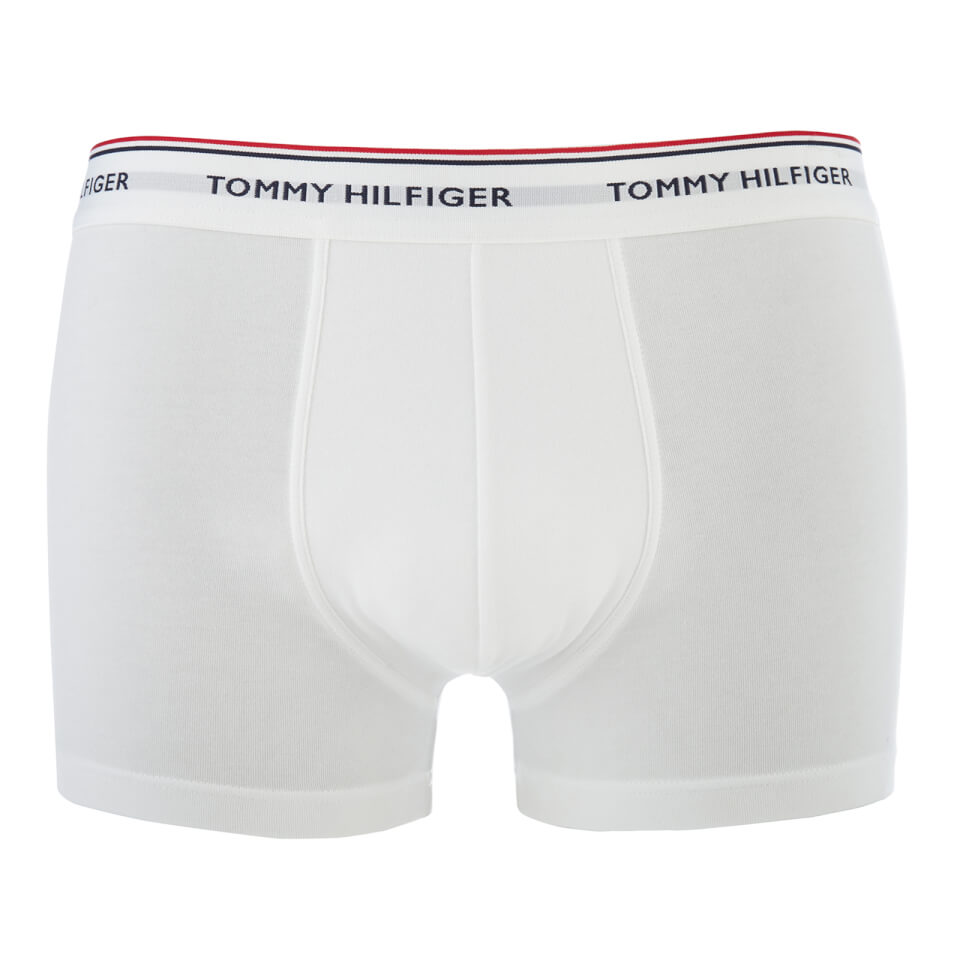 Tommy Hilfiger Men's 3 Pack Trunk Boxer Shorts - White/Black/Peacoat
