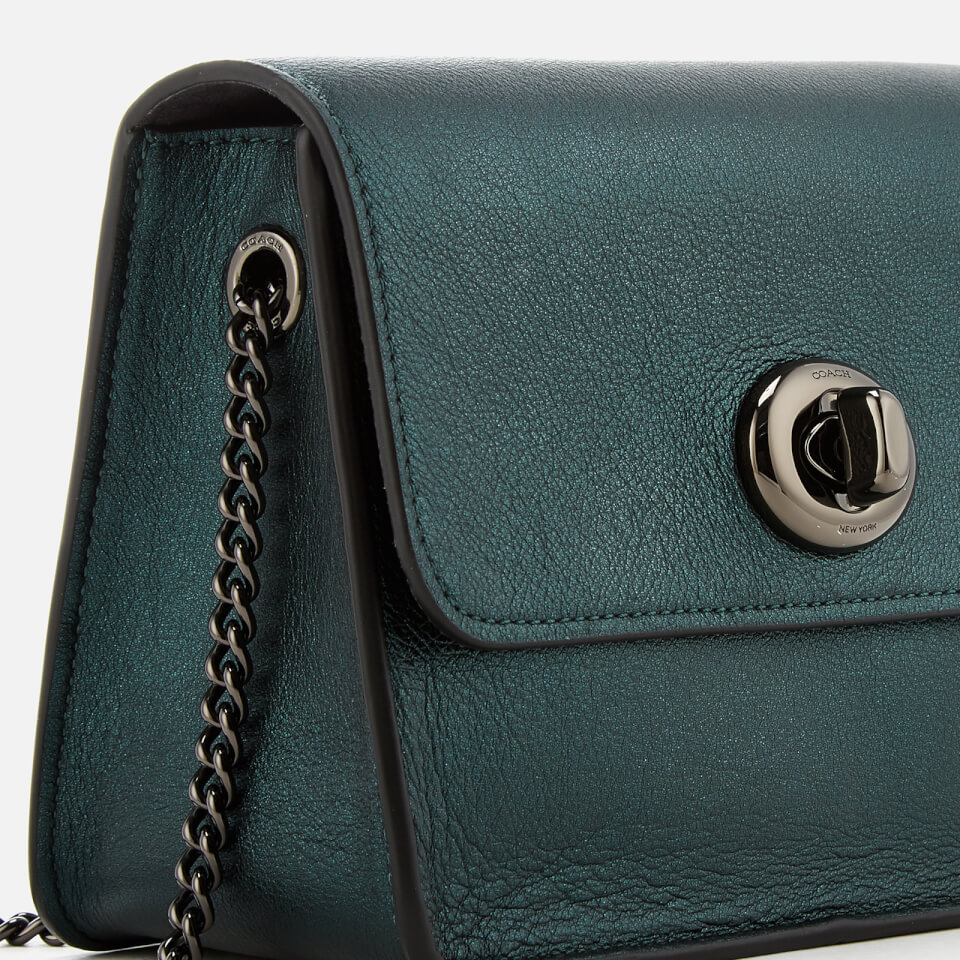 Coach Women s Bowery Cross Body Bag Metallic Ivy