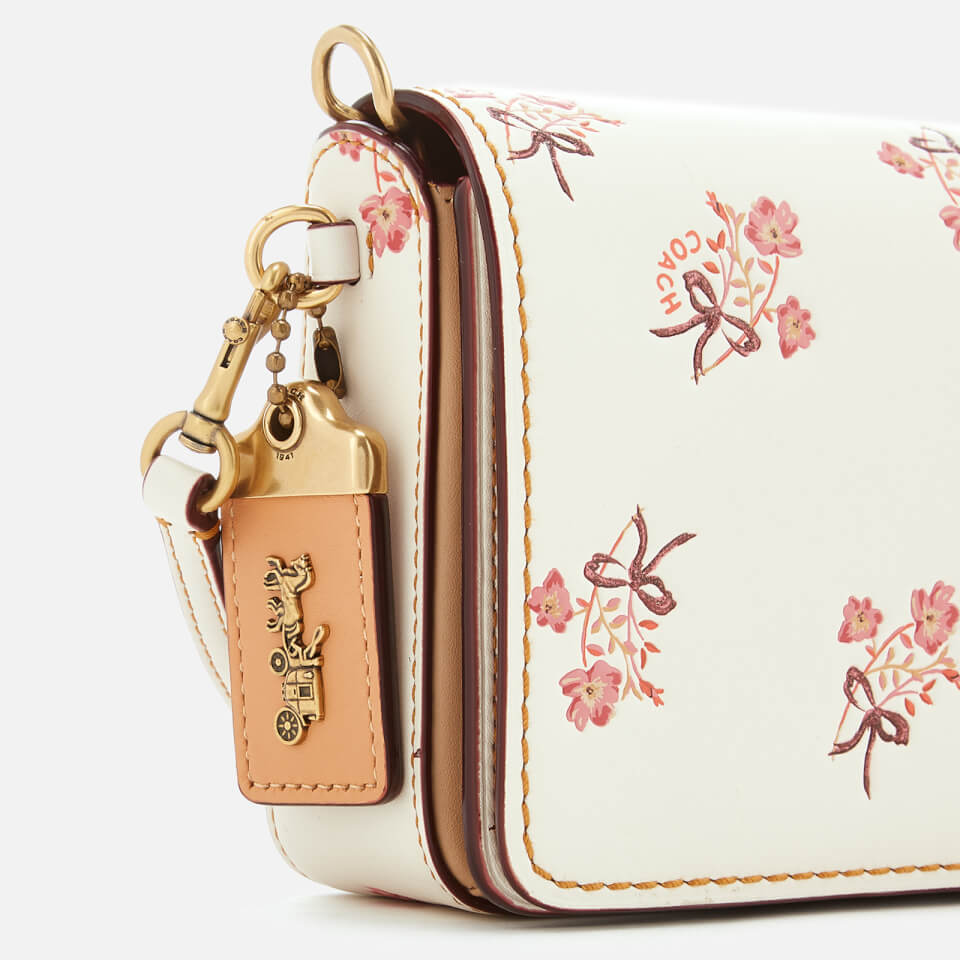 Coach camera bag with floral bow print hotsell