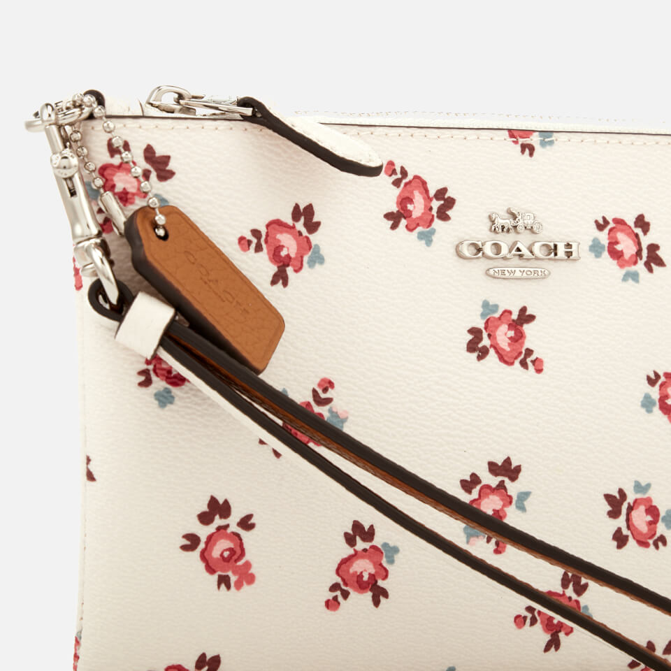 Coach Women's Small Wristlet - Chalk Floral Bloom