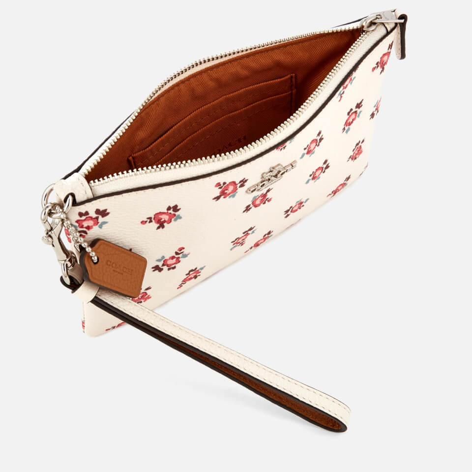 Coach Women's Small Wristlet - Chalk Floral Bloom