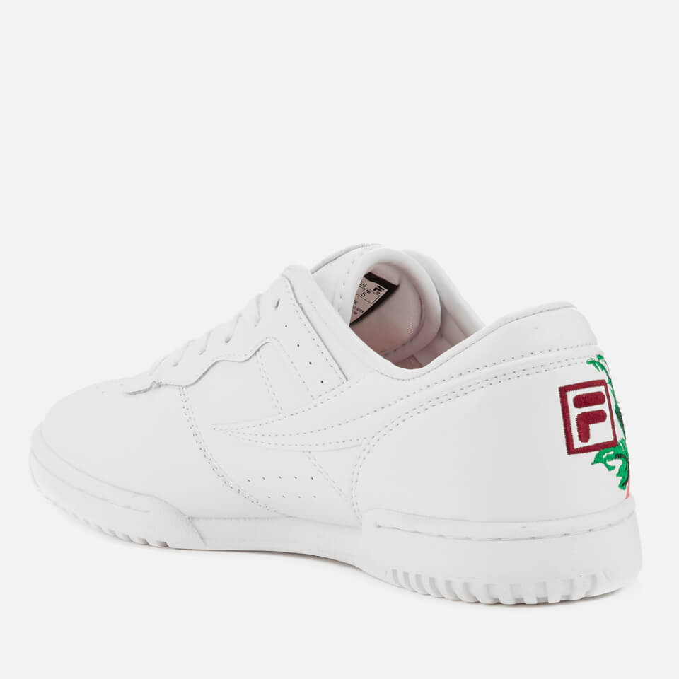 FILA Women s Original Fitness Embroidery Trainers White Allsole