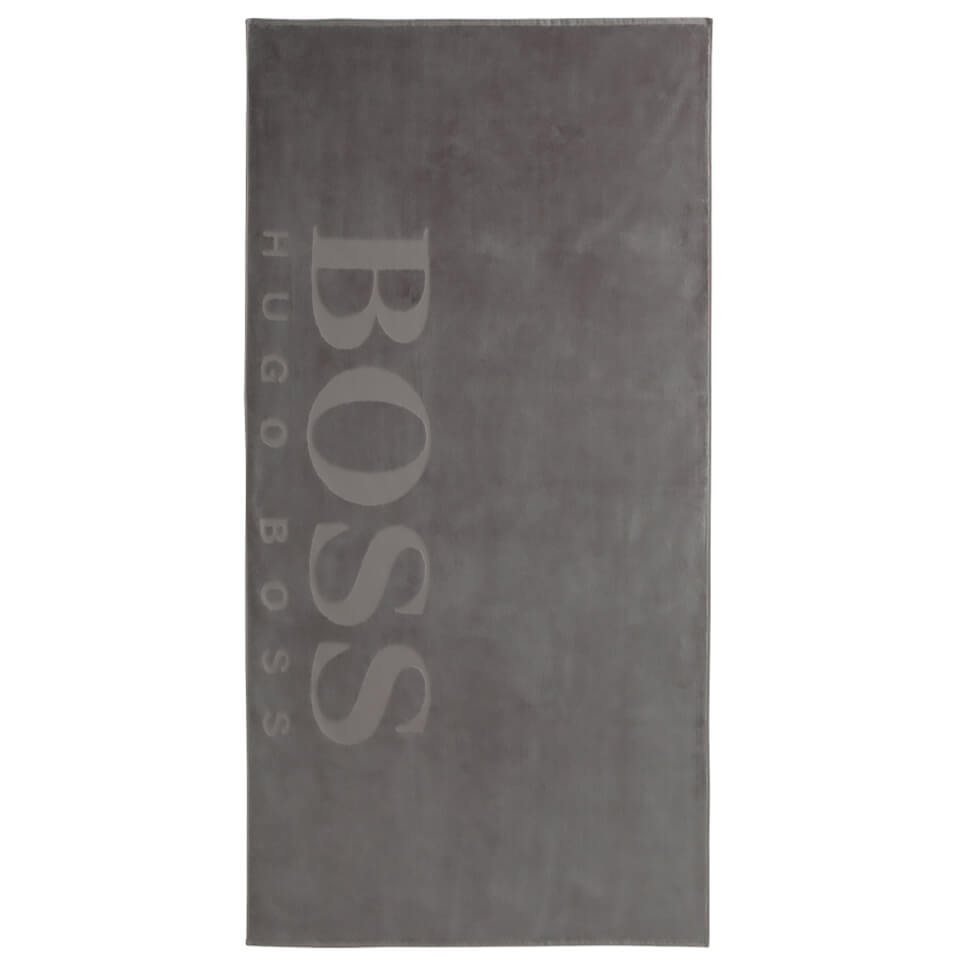 Hugo BOSS Carved Beach Towel - Grey