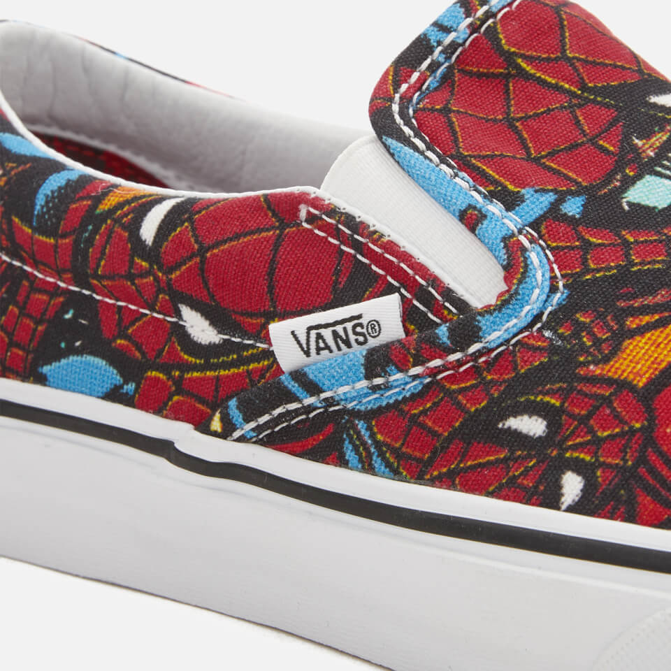 vans slip on marvel spiderman