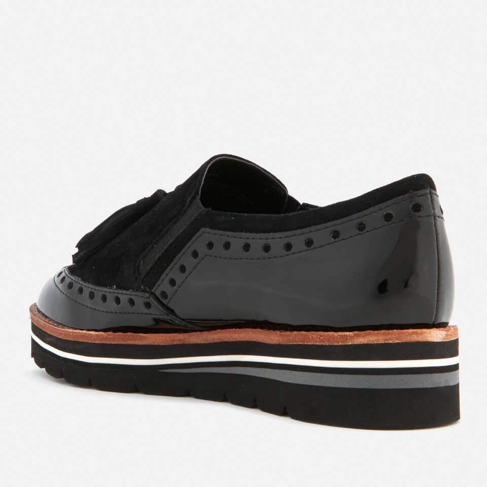 Dune Women s Glorya Suede Loafers Black