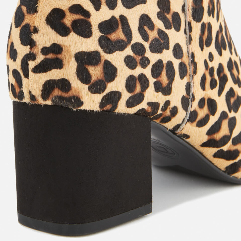 Dune Women s Olyvea Suede Heeled Ankle Boots Leopard Allsole