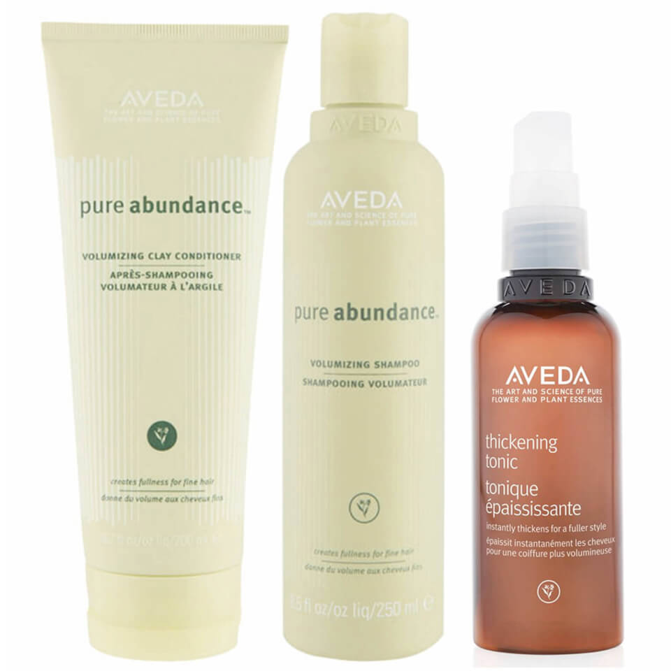 Aveda Pure Abundance Shampoo, Conditioner and Thickening Tonic Trio