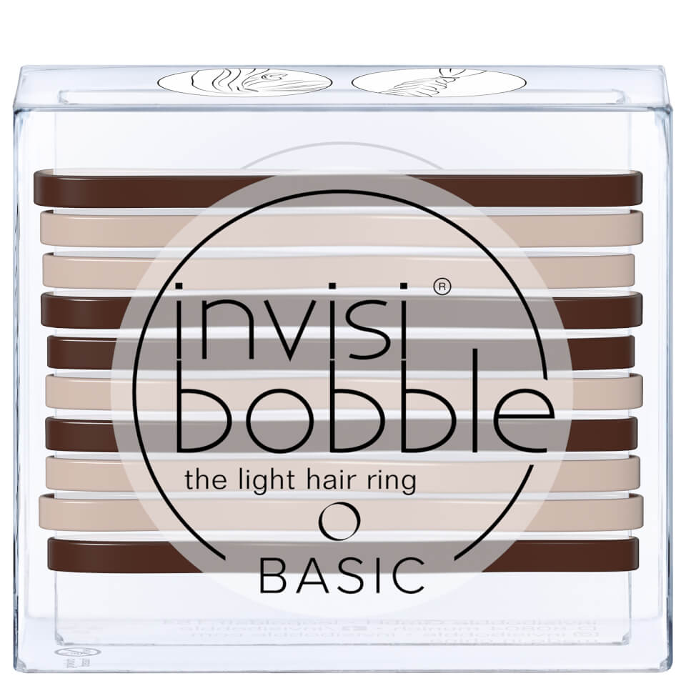 invisibobble Basic The Light Hair Ring - Mocca and Cream (10 Pack)